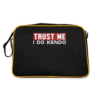 Trust Me I Do Kendo Kenjutsu Kata Japanese - Retro Bag - black/gold - Back