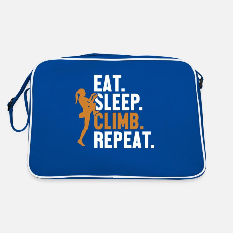 Manger, dormir, grimper, répéter, bloc, escalade de vitesse Sac Retro