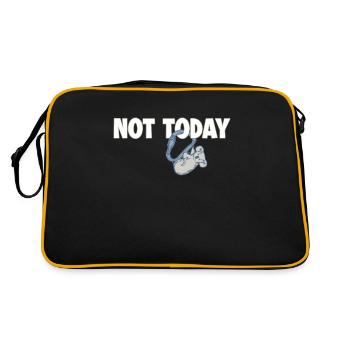 Not Today Koala Speedklettern Sportklettern - Retro Tasche - Schwarz/Gold - Hinten