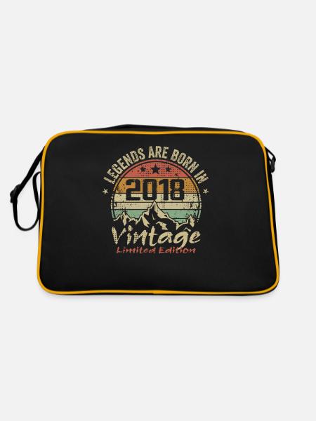 The Legends were born in 2018 - 2018 - Retro Bag - black/gold - Back
