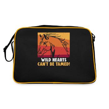 Equitation et design équestre pour les amoureux des chevaux - Sac Retro - noir/or - Dos
