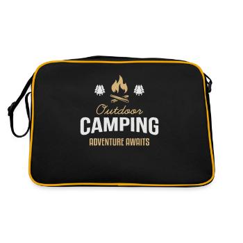 Outdoor Camping Adventure Awaits Zelten Glamping - Retro Bag - black/gold - Back