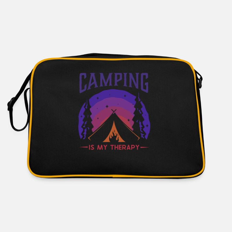 Camping is my Therapy Glamping Campsite Retro Bag