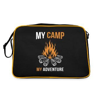 My Camp My Adventure Tents Glamping Campsite - Retro Bag - black/gold - Back
