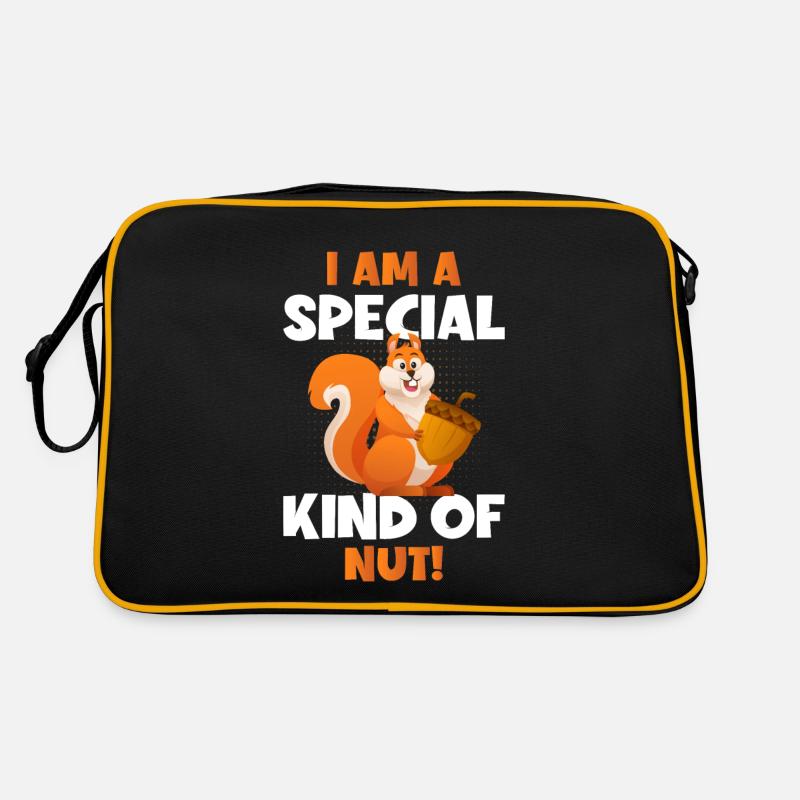I'm A Special Kind Of Nut Grey Squirrel Retro Bag