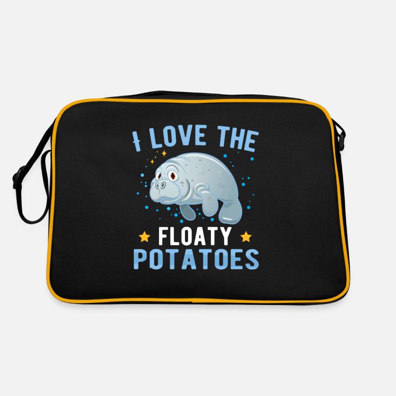 J’adore les pommes de terre flottantes Sweet Ocean Manatee Sac Retro