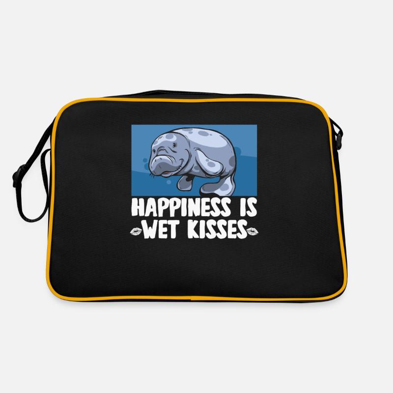 Cold Nose Warm Heart Manatee chubby manatee Retro Bag
