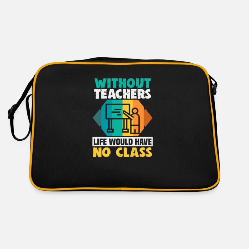 Bester Lehrer Rente Geschenkidee Schüler Retro Tasche