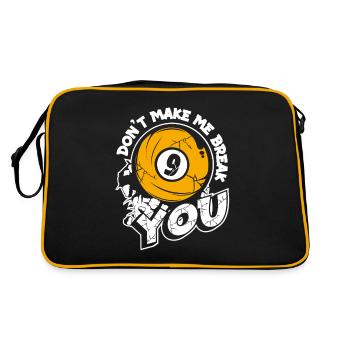 Don't Make Me Break You Snooker Pool Table - Retro Bag - black/gold - Back