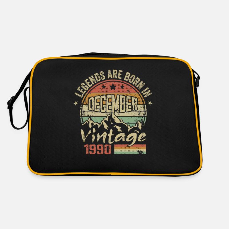 Légendes Sont Nés En Décembre 1990 - 1990 Décembre Sac Retro