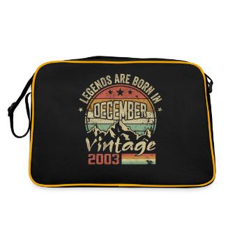 Légendes Sont Nés En Décembre 2003 - 2003 Décembre - Sac Retro - noir/or - Dos