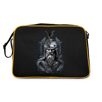 Skanderbeg albanais Kosovo dessins pour les Albanais - Sac Retro - noir/or - Dos