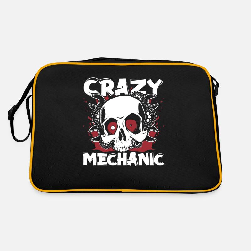 Crazy Mechanic Mécanicien automobile Mécatronique Technicien automobile Sac Retro