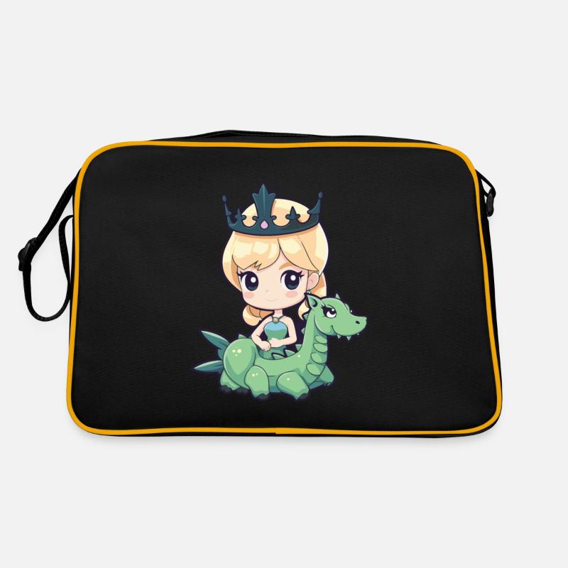 Prinzessin Drache Comic Retro Tasche