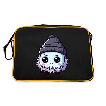 Winter Eskimo Comic Winterlich - Retro Bag - black/gold - Back