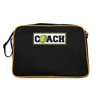 Entraîneur Amant, Joueur, Entraîneur professionnel, Tennis - Sac Retro - noir/or - Dos