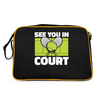 See You In Court Tennis Racket Tennis Coach - Retro Bag - black/gold - Back