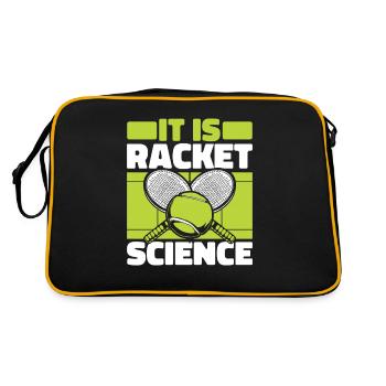 It Is Racket Science Tennis Player Racket - Retro Bag - black/gold - Back
