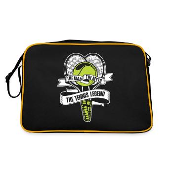 The Man The Myth The Tennis Legend Racket - Retro Bag - black/gold - Back