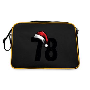 78 Number Christmas - Retro Bag - black/gold - Back