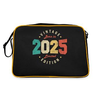 Vintage 2025 Original 2025 Anniversaire Rétro 2025 - Sac Retro - noir/or - Dos