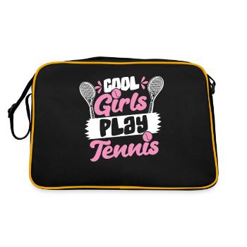 Cool Girls Play Tennis Tennis Player - Retro Bag - black/gold - Back