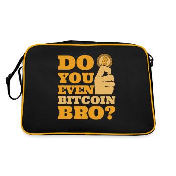 Faites-vous même Bitcoin Bro crypto crypto-monnaie - Sac Retro - noir/or - Dos