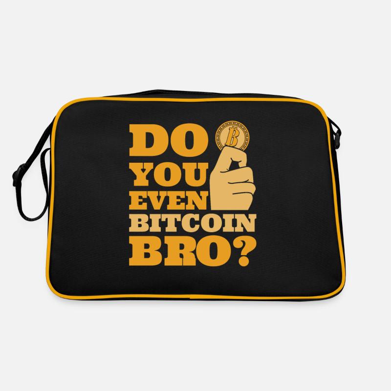 Faites-vous même Bitcoin Bro crypto crypto-monnaie Sac Retro
