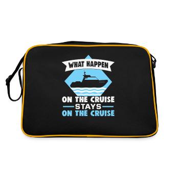 Navigation de plaisance avec le skipper d’un marin ou d’un bateau à moteur Ahoy - Sac Retro - noir/or - Dos