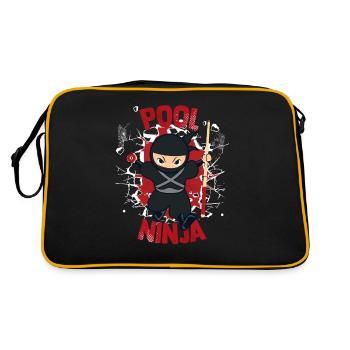 Pool Ninja Snooker Pool Table Billiards Billiards - Retro Bag - black/gold - Back