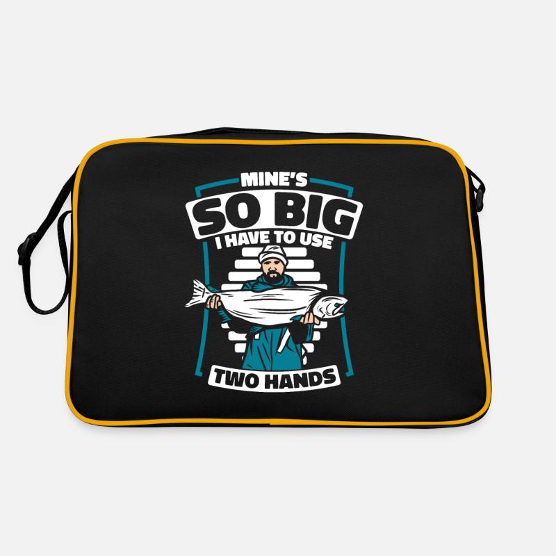 Mine's So Big I Have To Use Two Hands Retro Tasche