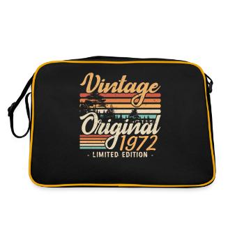 Anniversaire Millésime Fabriqué en 1972 Retro 1972 - Sac Retro - noir/or - Dos
