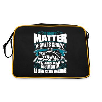 As Long As She Swallows Spin Fisherman - Retro Bag - black/gold - Back