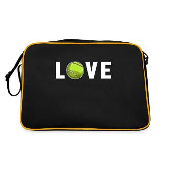 Tennis Love Tennis Racket Tennis Coach - Retro Bag - black/gold - Back
