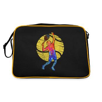 Tennis Player Tennis Racket Tennis Coach Tennis - Retro Bag - black/gold - Back