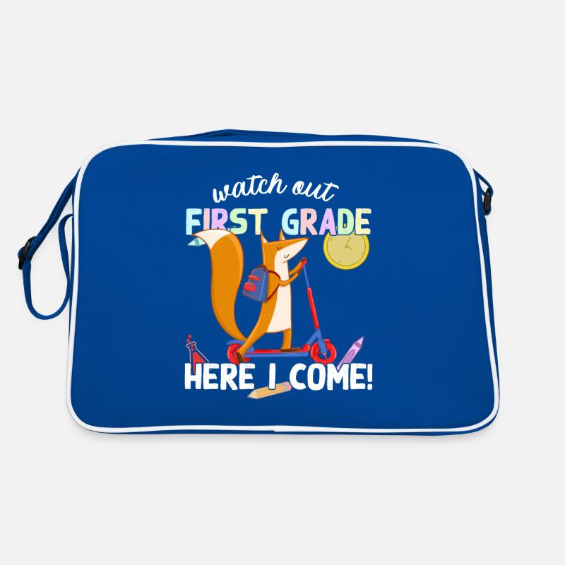 Niedlicher Fuchs Einschulung Schulweg Schule Retro Tasche