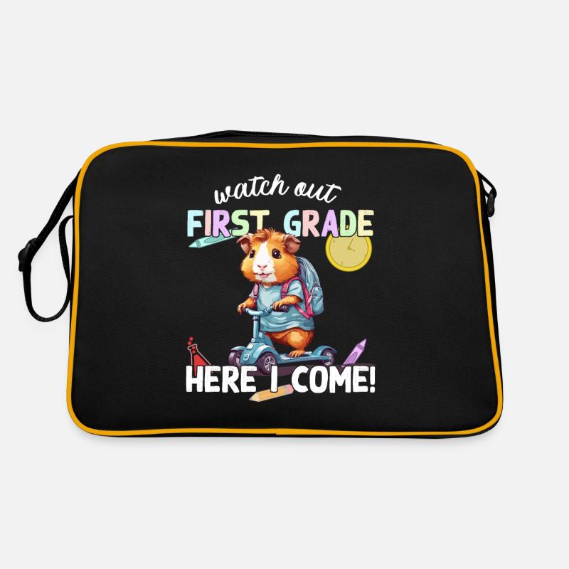 Cochon d’Inde Premier jour d’école Scooter School Sac Retro