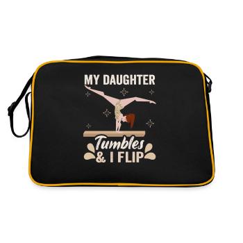 Artistic Gymnastics Gymnastics Coach Gymnastics Team - Retro Bag - black/gold - Back