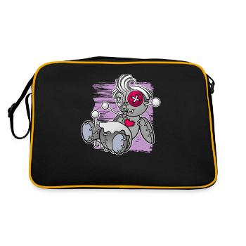 Magical Dark Art Occult Witch Designs - Retro Bag - black/gold - Back