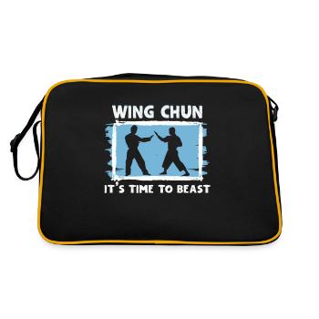 Arts martiaux Wing Chun Entraîneur Wing Chun Fighter - Sac Retro - noir/or - Dos