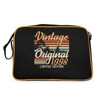 Anniversaire Millésime Fabriqué en 1998 Retro 1998 - Sac Retro - noir/or - Dos