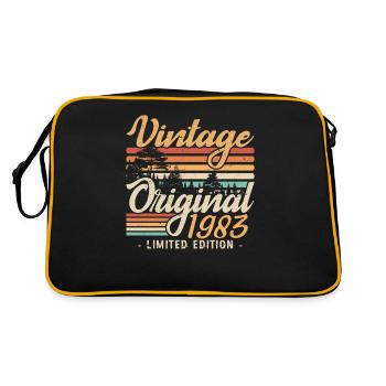 Vintage Anniversary Made in 1983 Retro 1983 - Retro Bag - black/gold - Back