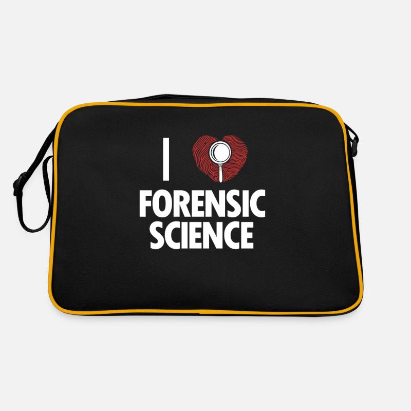 I Love Forensic Science IT-Forensik Daktyloskopie Retro Tasche