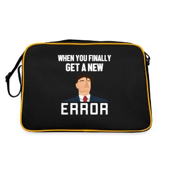 Get a New Error Software Developer Developer - Retro Bag - black/gold - Back