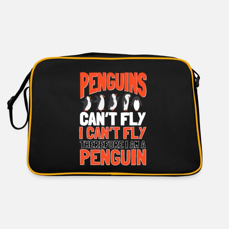 Les pingouins ne peuvent pas voler Oiseau de mer Manchot royal Pingouin Sac Retro