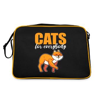 Chats Pour Tout Le Monde Chaton Chat Domestique - Sac Retro - noir/or - Dos