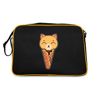 Cat Ice Chat Domestique Kitty Chaton - Sac Retro - noir/or - Dos