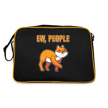 Ew People Chaton Chaton Chat domestique Chat - Sac Retro - noir/or - Dos