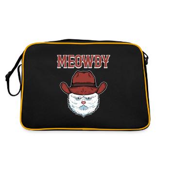 Miaousseux Chaton Chat Domestique Kitty Kitty - Sac Retro - noir/or - Dos