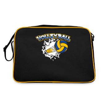Joueur de volley-ball Joueur de volley-ball Joueur de volley-ball - Sac Retro - noir/or - Dos